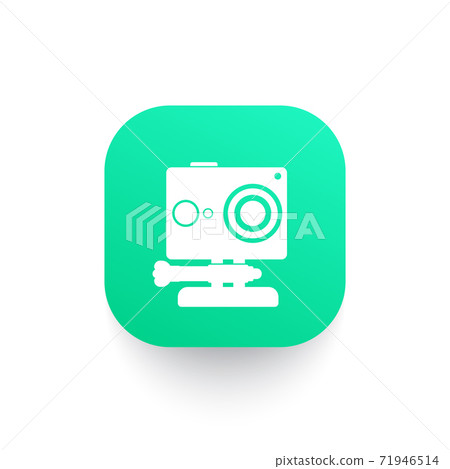 action camera icon, vector pictogram action camera icon, vector pictogram 71946514