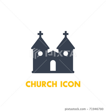 church icon on white 71946780