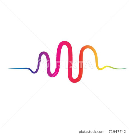 Sound waves vector illustration Sound waves vector illustration 71947742