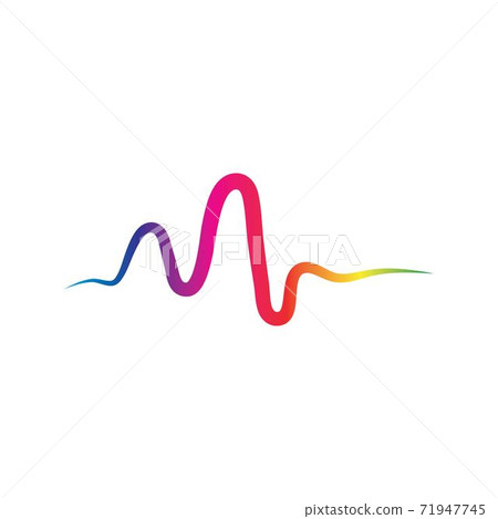 Sound waves vector illustration Sound waves vector illustration 71947745
