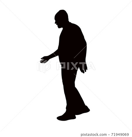 a man body silhouette vector - Stock Illustration [71949069] - PIXTA
