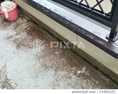 Residential balcony top coat dirty and peeled off Residential balcony top coat dirty and peeled off 71950325