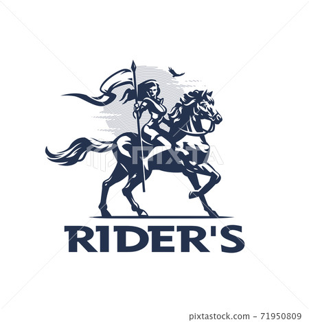 A woman rider 71950809