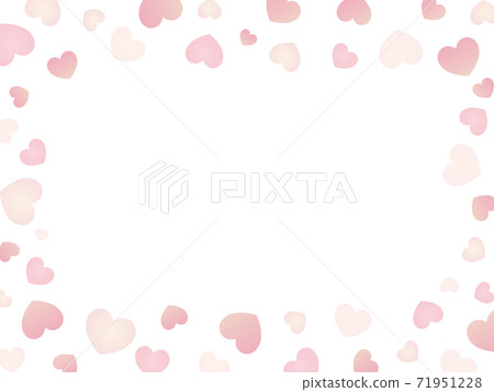 Heart frame frame message card pink - Stock Illustration [71951228] - PIXTA