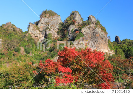 [大分縣]天氣好的時候，山經秋葉 71951420