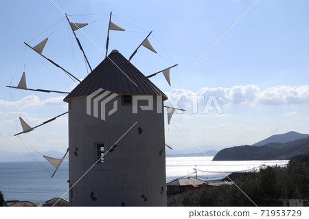 Greek windmill Greek windmill 71953729