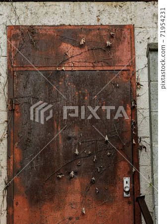 Rusted iron doors and walls Rusted iron doors and walls 71954231
