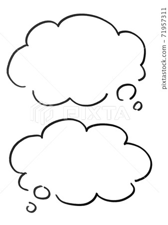 Handwritten speech bubble set frame frame - Stock Illustration ...