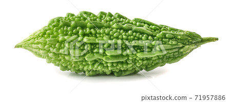 Bitter gourd isolated on white background Bitter gourd isolated on white background 71957886