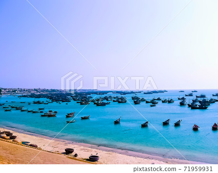 Fishing village in Mui Ne, Vietnam, Southeast Asia 71959931