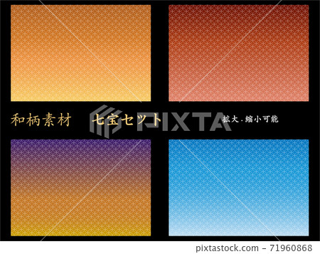 日式背景素材集可以放大或縮小 插圖素材 圖庫