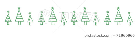 Fir tree border 71960966