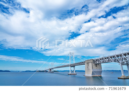 [Seto Ohashi (from Seto Ohashi Memorial Hall)] Bannosumidoricho, Sakaide City, Kagawa Prefecture 71961679