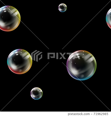 Seamless Pattern with colored bubbles Seamless Pattern with colored bubbles 71962985