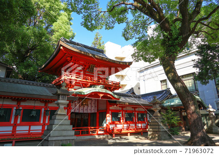 春日神社<愛知縣名古屋市>，主殿內漆成紅色 71963072