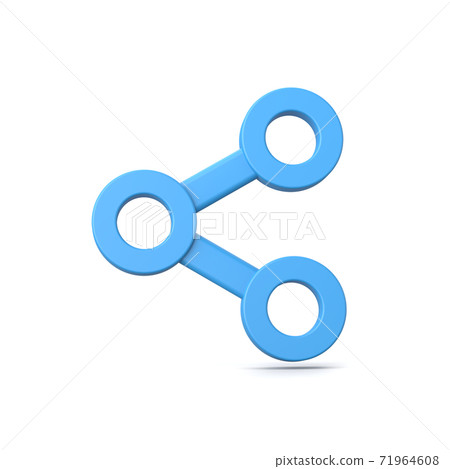 Share Symbol on White Background 71964608