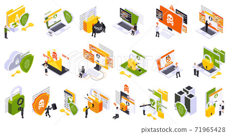 Cyber Security Icon Set 71965428
