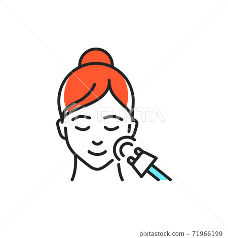 Rf face lift color line icon. Pictogram for web page, mobile app, promo. 71966199