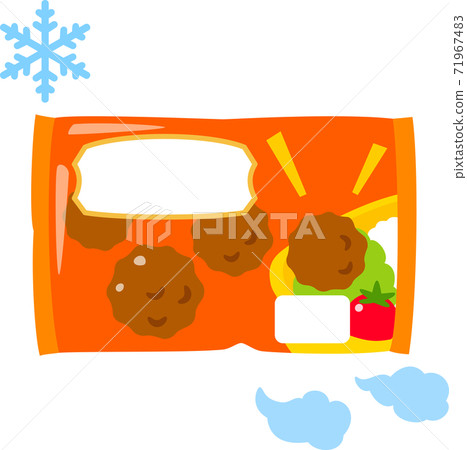 Commercially available frozen meatballs 71967483