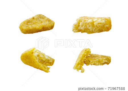 Hash browns or Potato patties isolated on white background 71967588