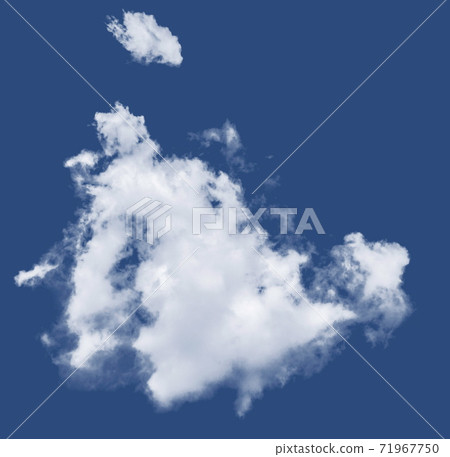 Isolated cloud over Pantone Blue Classic 19-4052 71967750