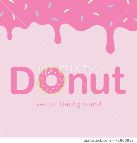 Donut illustration background material 71968952