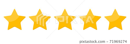 Five 5 Star rank sign Vector Illustration Five 5 Star rank sign Vector Illustration 71969274