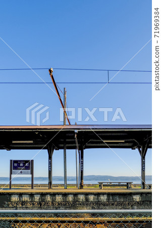 湖散佈的秋町町站（秋町町）〜市hat電車 71969384