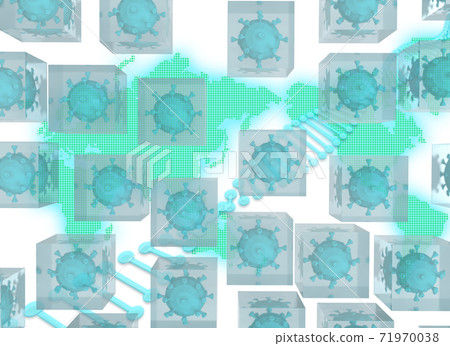 Coronavirus suppression image CG Coronavirus suppression image CG 71970038