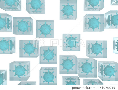 Coronavirus suppression image CG Coronavirus suppression image CG 71970045