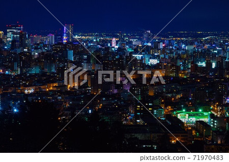 Night view of Asahiyama memorial park 71970483