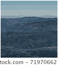 Vector illustration of beautiful blue mountain 71970662