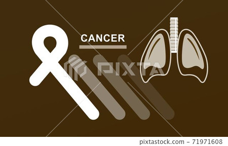 banner lung cancer colored ribbon banner lung cancer colored ribbon 71971608