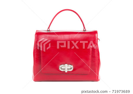 red womens designer handbag on a white background red womens designer handbag on a white background 71973689