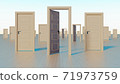 doors to the world of opportunities 3D rendering 71973759