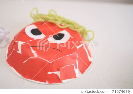 Making a demon mask with Setsubun work 71974679