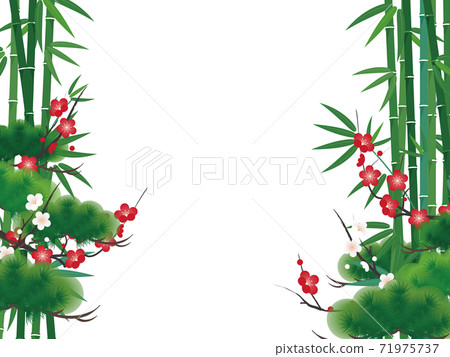 松竹（日本風格的圖像） 71975737