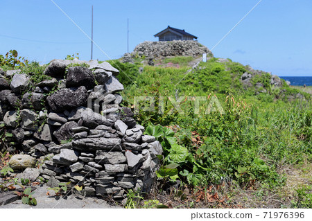 Hegurajima masonry landscape Hegurajima masonry landscape 71976396