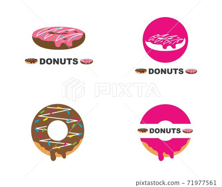 donuts vector,icon,logo illustration 71977561