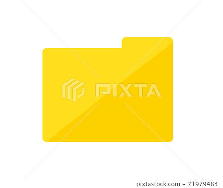 Vector illustration of folder Document file icon - Stock Illustration ...