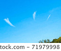 Heart cloud in the blue sky 71979998