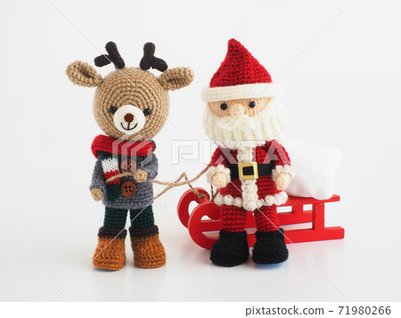 Santa and reindeer amigurumi Christmas 71980266