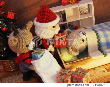 Santa and reindeer amigurumi Christmas 71980268