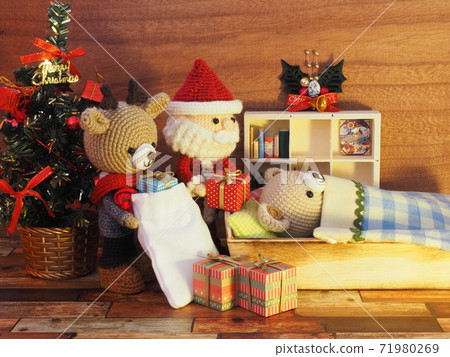 Santa and reindeer amigurumi Christmas 71980269