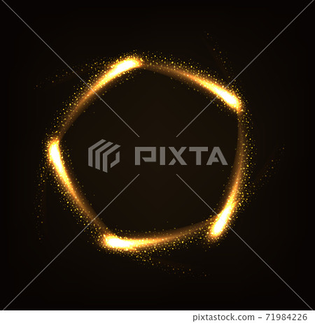 Light Magic Sparks With Black Background Light Magic Sparks With Black Background 71984226