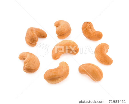 Cashew nut isolated on white background Cashew nut isolated on white background 71985431