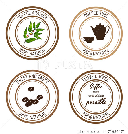 Coffee time labels Coffee time labels 71986471