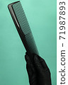 Composition with scissors and other hairdresser's accessories 71987893
