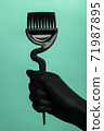 Composition with scissors and other hairdresser's accessories 71987895