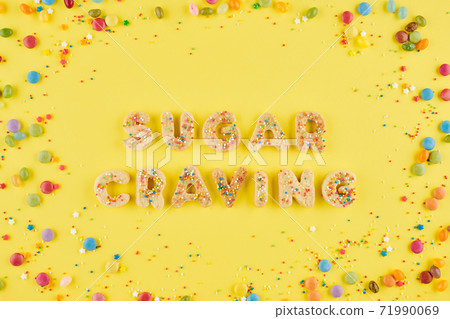 Sugar craving cookie inscription Sugar craving cookie inscription 71990069